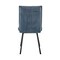 Armen Living Rylee Dining Room Accent Chair in Blue Fabric and Black Finish, PK2 LCRYSIBLU - alternate 9